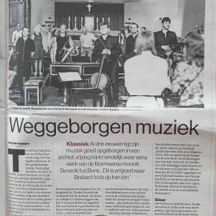 Weggeborgen muziek (Eindhovens Dagblad 14-09-2020)